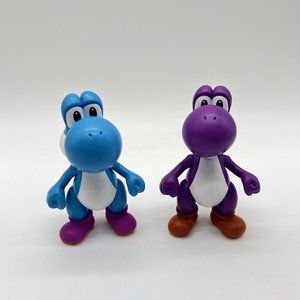 Jakks World of Nintendo Super Mario Blue Purple Yoshi Action Figure Toy‎ Game